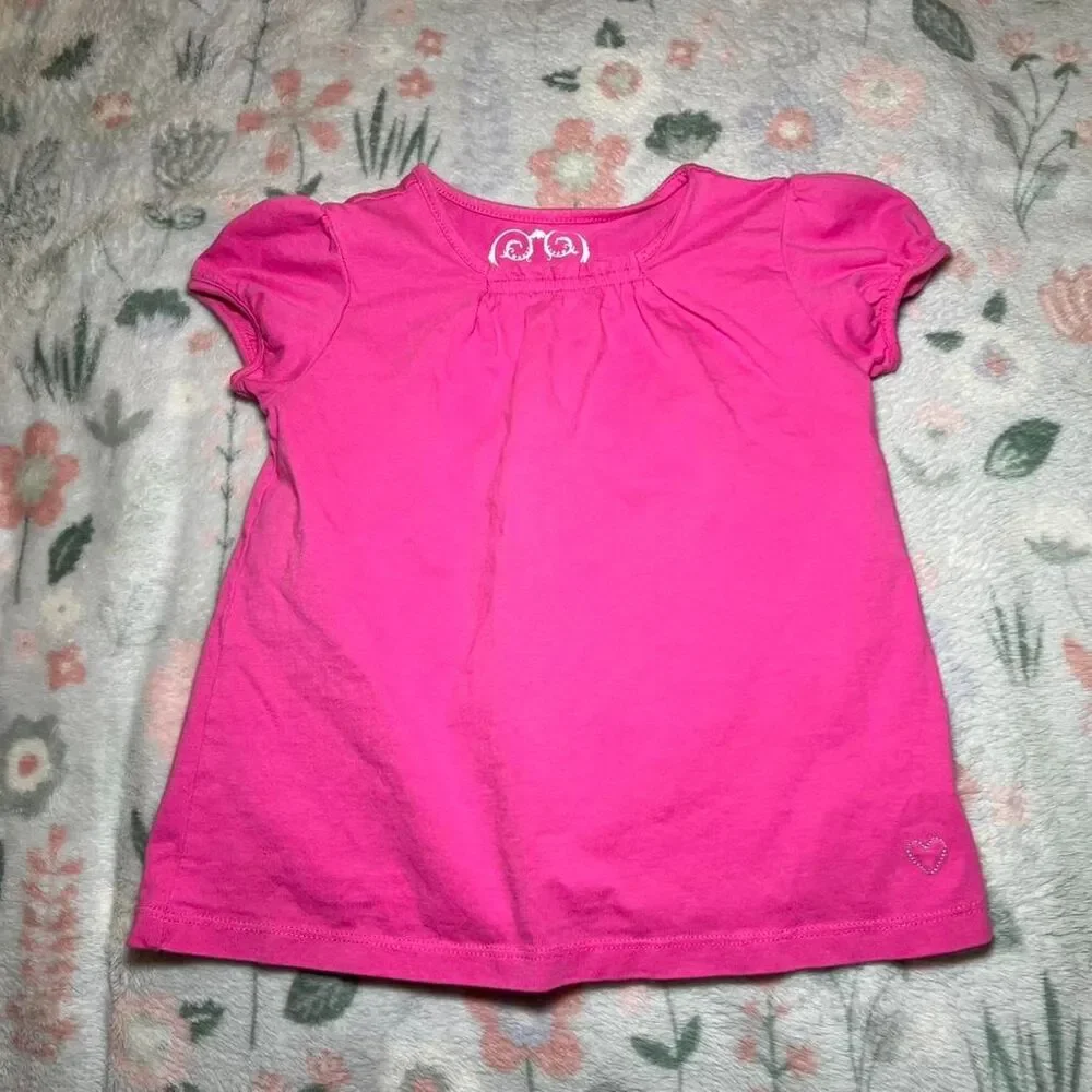 The Childrens Place Pink Babydoll Top 4T Retro Y2K 2000s Kidcore Coquette Ballet